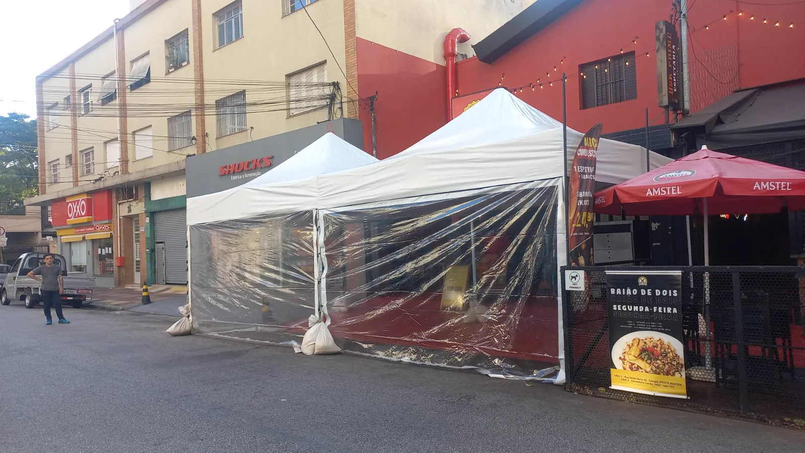 Tenda 4x8 montada pela Sampa Tendas